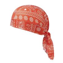 New Paisley Print Hijab Caps Breathable Adjustable Pirate Hat UV Protection Comfortable Bandana Hat Sports