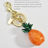Sell Multi-Colored Pineapple Fruit Bag Pendant Cherries Keychain Handbag Pendant Accessories