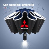 Automatic Umbrella with Reflective Stripe Led Light For Mitsubishi Outlander Lancer 9 X EX ASX Pajero L2 Colt Eclipse Ralliart T mėlyna