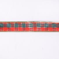 Premium Quality 10 Meter Christmas Decoration Ribbon Featuring Beautiful Scottish Plaid