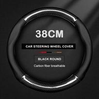 Car Steering Wheel Cover For Volvo V40 V60 V70 V90 C70 XC60 XC90 XC70 XC40 S40 S60 S80 S90 Carbon Fiber Leather Auto Accessories