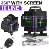 2/3/4D 8/12/16 Line Green Laser Levels 360 Horizontal Vertical Cross Super Auto Self-Leveling Powerful Laser Level 2D 8 Lines without Screen