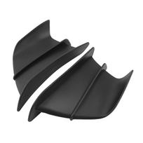 For Kawasaki Ninja Motorcycle Winglet Aerodynamic Wing Kit ZX6R 636 ZX-25R ZX6RR ZX-6 ZX10R ZX1400 ZX14R ZZR1400 ZZR1100 Spoiler matinė juoda spalva