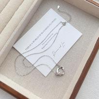 Sterling Silver Mobius Strip Necklace for Women - Light, Luxurious Clavicle Chain with Versatile, Elegant Design Sterling Silver