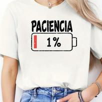 Fashion T Shirt Women Vibrant Spanish Letter Print Short Sleeve Round Neck Women's Casual Summer Breathable T-shirt XS balta