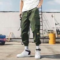 Darbo kelnės Vyriškos vasaros hiphopo sportinės vyriškos kelnės Trend Laisvos pėdos laisvalaikio ilgos kelnės S