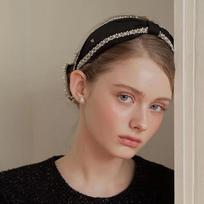 Pearl Bandana Hairband JP-25-132HB black