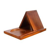 Sturdy Triangle Wooden Book Holder 2 in 1 Reading Stand Modern Magazine Rack  Library