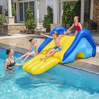 Inflatable Pool Slide Water Spray Track Outdoor Surfing Kids Toy 2.47m x 1.24m x 1m