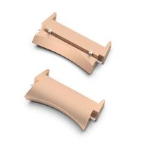 Metal Connector for Samsung Galaxy Watch 7 4 strap 5 Pro 45mm 40mm 44mm 47mm 43mm Stainless Steel Adapter 6 Classic Accessories Galaxy watch 4 40mm rožinio aukso spalvos