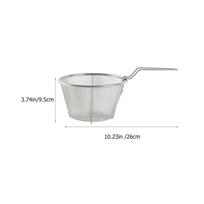 Foldable Fry Basket Resistant Handle Quick Oil Drain for Home Kitchen Restaurant Hotel Fried Food Snack Basket 26X15X9.5CM