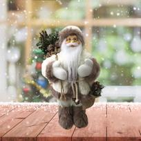 Christmas Decoration Ornament Window Ornament Small Santa Figurine Doll Figure Decor for Party Table Bedroom Decoration Gift balta