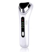 KinseiBeauty veido šiltas masažuoklis jonų vibracija masažinis veido pakėlimas valantis tonizuojantis drėkinantis pastovios temperatūros karšto kompreso priežiūros prietaisas balta