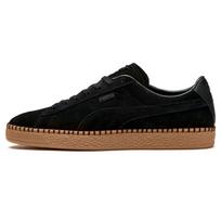 Puma Suede Classic Blanket Stitch Black Unisex Sneakers Brown 368903-02 35.5