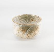aquanaut Mino Ware Matcha dubenėlis Chawan Yuki Shino Pagaminta Japonijoje M dramblio kaulas