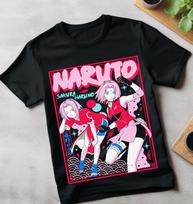 Sakura Haruno T-Shirt Naruto Hinata Hentai Waifu Anime Tee Mio Gift Shirt M