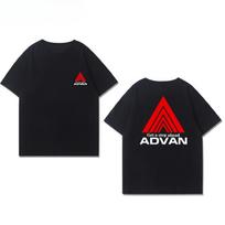 2025 Yokohama Advan GT Modified Wheel Hub Peripheral Short-sleeved Men's Summer Pure  Versatile Loose Casual T-shirt M juoda
