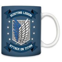 Anime Cartoon Attack on Titan Printed Ceramic Mug Water Tea Cup 400ML