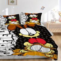 3pcs Garfield Bedding Set: Perfect for Bedroom or Guest Room. Soft and Comfortable with No Core Included yy251031076 135x200cm