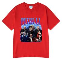 New Style Tee Tops Rapper Pitbull Graphic T Shirts Unisex Women Clothing Fashion Hip Hop Short Sleeves Loose T-shirts Streetwearsw S