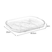 Multi-Functional Rotating Transparent Spice Rack - PET Kitchen Storage Shelf 40.5*28.5*4
