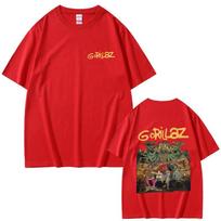 Rock Band Gorillaz The Mountain Tour Graphic Tshirt Unisex Women Fashion Casual Cotton T Shirts Male Vintage Soft Cotton Tshirt S