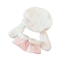 Animal Onesie 10cm Cotton Doll Clothes Dress-up Cartoon Cotton Doll's Clothes Set Bunny Costume Kawaii 10cm Doll Clothes rožinė