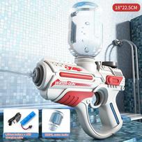 Kids Electric Water Gun Fully Automatic High Pressure Water Blaster for Boys Summer Beach Pool Party Water Fighting Play Toys raudona