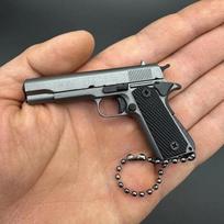 1:3 Scale For Colt 1911 PUBG Detachable Tactical Pistol Metal Toy Gun Model Collection Decorative Hanging Gift Alloy Keychain