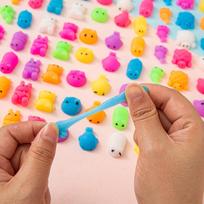 5pcs Cute Soft Squishy Dumpling Toy, Mixed Color Stress Reliever, Perfect Party Favor Classroom Prize Halloween Christmas Gift šviesiai pilka spalva