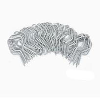 100Pcs T Post Clips Metal Wire Fence Clip Galvanized Steel Twist Preformed Pre Cut Tie for Chain Link Farm Garden
