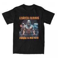 Levanto Fierros Porque TShirt Unisexs Fashion Skeleton Fitness Exercise Tee Tops Calacas Chidas Gym Husband Daddy Novelty Gifts S