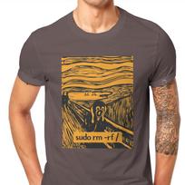 Root Purge Scream Unisex Tshirts Linux Operating System Tux Penguin Retro Tops Unisex T Shirts Funny High Quality Birthday Gifts S