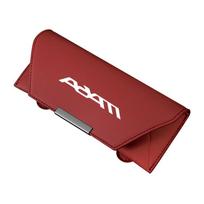 Suitable for Opel Adam ASTRA Combo Corsa OPCline Zafira driving glasses leather storage bag car glasses clip accessories raudona