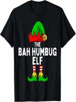 Bah Humbug Matching Family Christmas T-Shirt S įvairiaspalvis