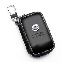 Leather Car Key Case Protection Auto Key Bag Key Chain Cover For Volvo S60 S90 XC40 XC60 XC90 V60 V90 EX40 V40 V50 V70 C30 T5 T6