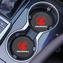 For Opel Vauxhall Astra J K Crossland X Grandland Insignia Car Coaster Water Cup Slot Non-Slip Mat Silica Gel Pad Cup Holder Mat