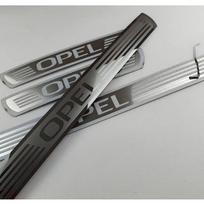 For opel astra zafira corsa Door Sill Scuff Plate Cover Trim Stainless Steel Threshold Pedal Styling Protect Car Accessories sidabras