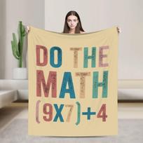 Do The Math 67 Meme Funny Six Seven Blanket Quality Warm Soft  Bedding Throws Winter Children Chair Sofa Bed Novelty Bedspread 75x90cm