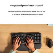Logitech G Wave Keys Ergonomic Wireless Bluetooth Keyboard