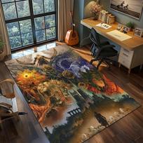 Elden Ring Home Decor Printed Rug Carpet Large Area Rugs Non Slip Washable Floor Mat Bedroom -xia70 60x90cm