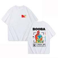 S5XL B2O Tshirts Unisex Fashion BOOBA Printed Short Sleeve T Shirt Women Casual Harajuku Streetwear Tee Tops S