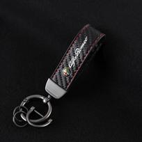 Alfa Romeo Anglies pluošto Automobilio Raktų pakabukas Odinis Raktų pakabuko Žiedas Alfa Romeo Giulia Stelvio Giulietta 156 159 147 Mito Tonale