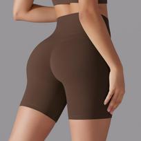 High-waisted, bum-lifting, seamless hot pants – no need for underwear, no visible lines – sports shorts for running, fitness and yoga (women's) S