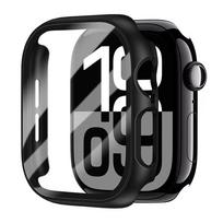 Case For Apple Watch Screen Protector 46mm 42mm 45mm 44mm 11 10 9 8 7 6 5 SE Tempered Glass PC Bumper Cover Protective 41 40 mm 42mm Series 10 juoda