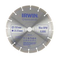 IRWIN DEIMANTINIS DISKAS 230mm x 22,23mm / SEGMENTINIS