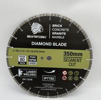 DEIMANTINIS DISKAS 350mm SEGMENT TURBO CUT INDIAN PROFESSIONAL