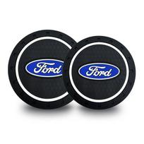 Automobilio priedai Automobilio padėkliukas Vandens puodelio butelio laikiklis Neslystantis kilimėlis Ford Mustang Mondeo Focus Fiesta Escape Kuga Ecosport Ranger 2Pcs Ford