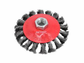 AWTOOLS KŪGINIS ŠEPETYS 115mm M14 SUSUKTA VIELA