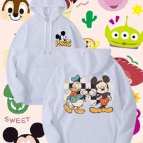 New   Mickey Mouse Pattern Unisexs Hoodie Autumn Winter Casual Unisex Pullover Sweatshirt Womens Clothing Hoody Oversized S